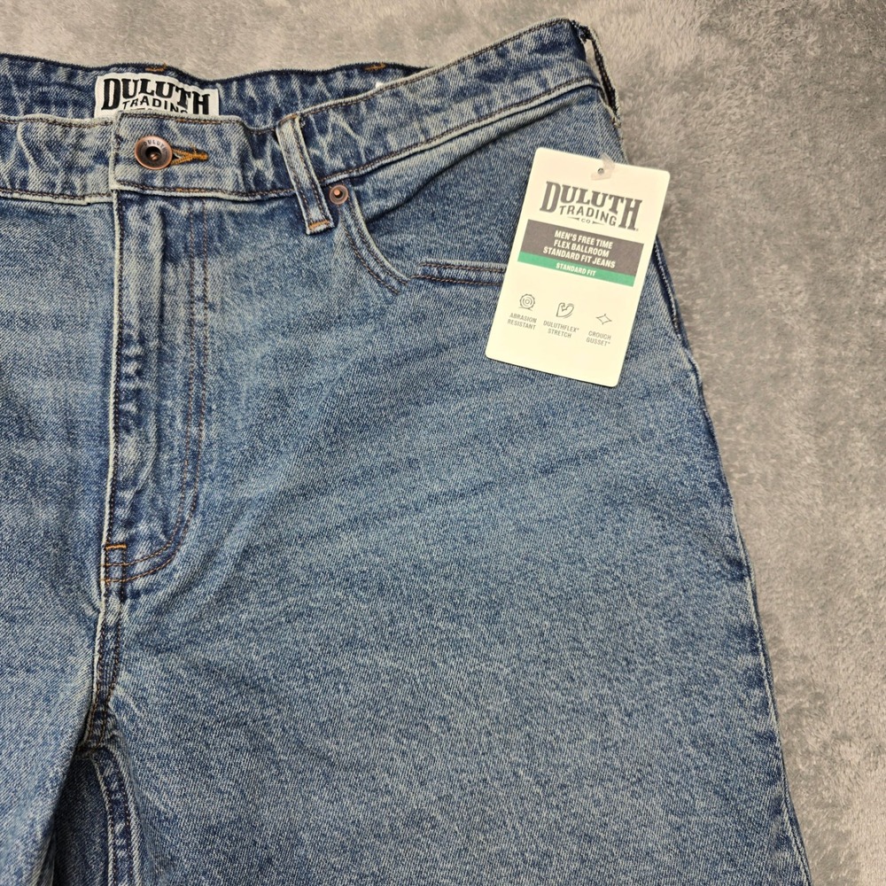 Duluth Trading Flex Ballroom Standard Fit Jeans Mens 36x30 Blue 54302 NWT - Picture 11 of 14